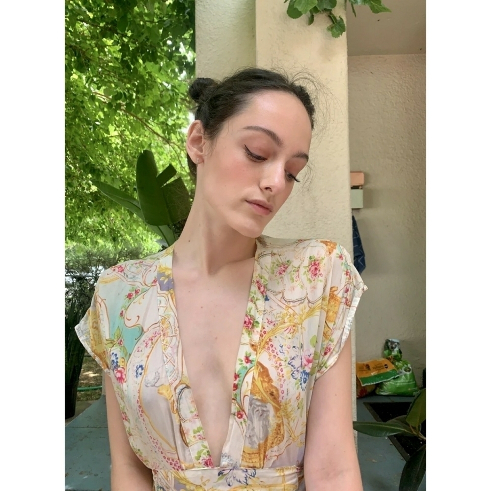 DAUGHTERS OF THE REVOLUTION // ltd ed plunge butterfly print maxi dress - Picture 4 of 16